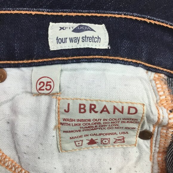 J Brand Womens 25 Dark Wash Bootcut Four Way Stretch Jeans - Picture 12 of 12